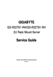 Gigabyte GS-R22T61 Manual