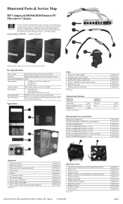 HP dx2818 Illustrated Parts & Service Map: HP Compaq dx2810/dx2818 Business PC Microtower Chassis