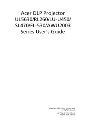 Acer UL5630 User Manual