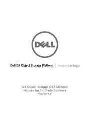 Dell DX6012S DX Object Storage OSS License Notices for 3rd Party Software