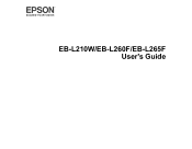 Epson PowerLite EB-L210W Users Guide