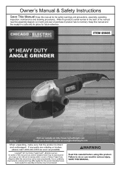 Harbor Freight Tools 69085 User Manual