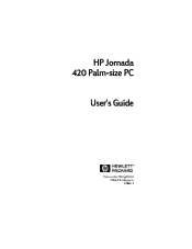 HP Jornada 420 HP Jornada 420 Palm-size PC (English) User's Guide