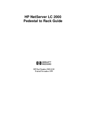 HP LC2000r HP Netserver LC 2000 Pedestal-to-Rack Guide