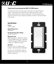 URC LT-3101-GR Owners Manual