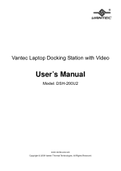 Vantec DSH-200U2 User Guide