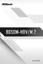 ASRock B650M-HDV/M.2 User Manual