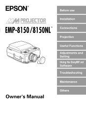 Epson EMP-8150 Owners Manual