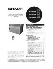 Sharp AF-S85PX Owners Manual for AF-S80PX