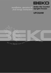 Beko UFC524 User Manual