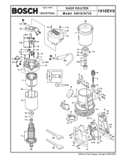 Bosch 1618EVS Parts List