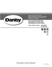 Danby DFF282SLDB Product Manual