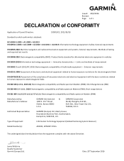 Garmin GPSMAP 276Cx ?Declaration of Conformity