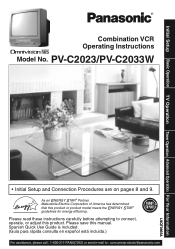 Panasonic PVC2023 PVC2023 User Guide
