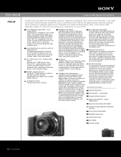 Sony DSC-H20/B Marketing Specifications (Black Model)