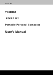 Toshiba Tecra M2 Instruction Manual