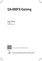 Gigabyte GA-990FX-Gaming Manual
