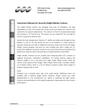 Ganz Security DFS-H37-4 HSW-H37 Manual