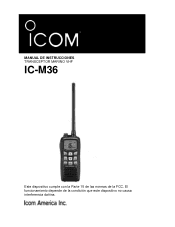Icom M36 Instruction Manual - Spanish