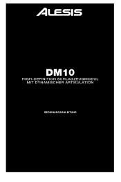 Alesis DM10 Studio Kit User Manual