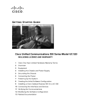 Cisco UC520-8U-4FXO-K9 Getting Started Guide