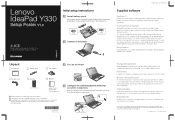 Lenovo Y330 Laptop Y330 Setup Poster V1.0