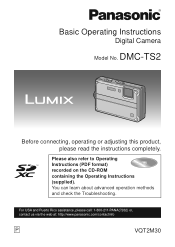 Panasonic DMC-TS2Y User Manual