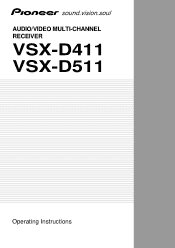 Pioneer VSX-D411 Owner's Manual