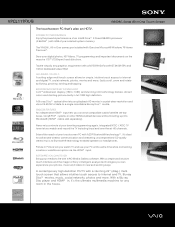 Sony VPCL117FX Marketing Specifications (Black)