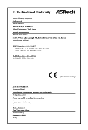 ASRock H370M-HDV/M.2 CE Declaration of Conformity