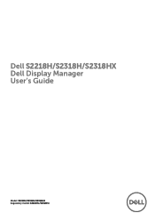 Dell S2218H Display Manager Users Guide
