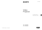 Sony VPL-VW695ES Startup Guide