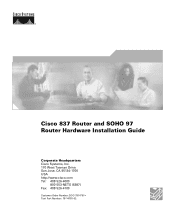Cisco CISCO837 Hardware Installation Guide