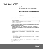 Dell VNX2 DC-powered VNX Series Enclosures Installation and Operation Guide