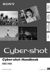 Sony DSC-H20/B Cyber-shot® Handbook