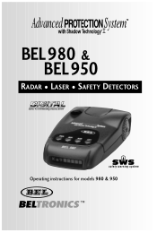 Beltronics BEL 950 Owner's Manual