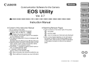 Canon EOS-1D Mark IV EOS Utility 2.7 for Windows Instruction Manual  (EOS-1D Mark IV)