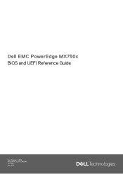 Dell PowerEdge MX750c EMC BIOS and UEFI Reference Guide