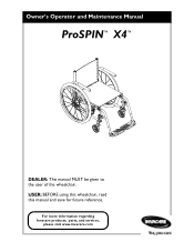 Invacare PROX4S Owners Manual