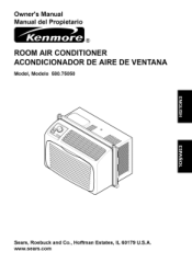 Kenmore 75050 Owners Manual