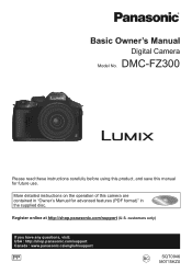 Panasonic LUMIX FZ300 Basic Operating Manual