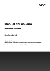 Sharp E273F-BK User Manual in Spanish