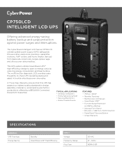 CyberPower CP750LCD Datasheet