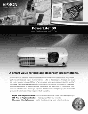 Epson PowerLite S9 Product Brochure