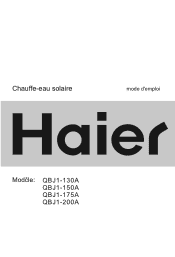 Haier QBJI-150A User Manual