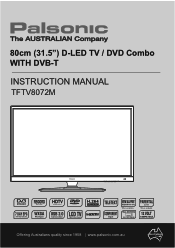 Palsonic TFTV8072M Owners Manual