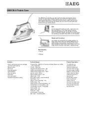 AEG DB6130-U Specification Sheet