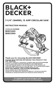 Black & Decker BDECS300C Instruction Manual