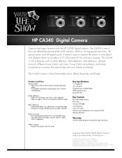 HP SB360 HP CA340 Digital Camera - Datasheet