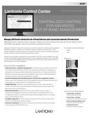 Lantronix Control Center Control Center Product Brief